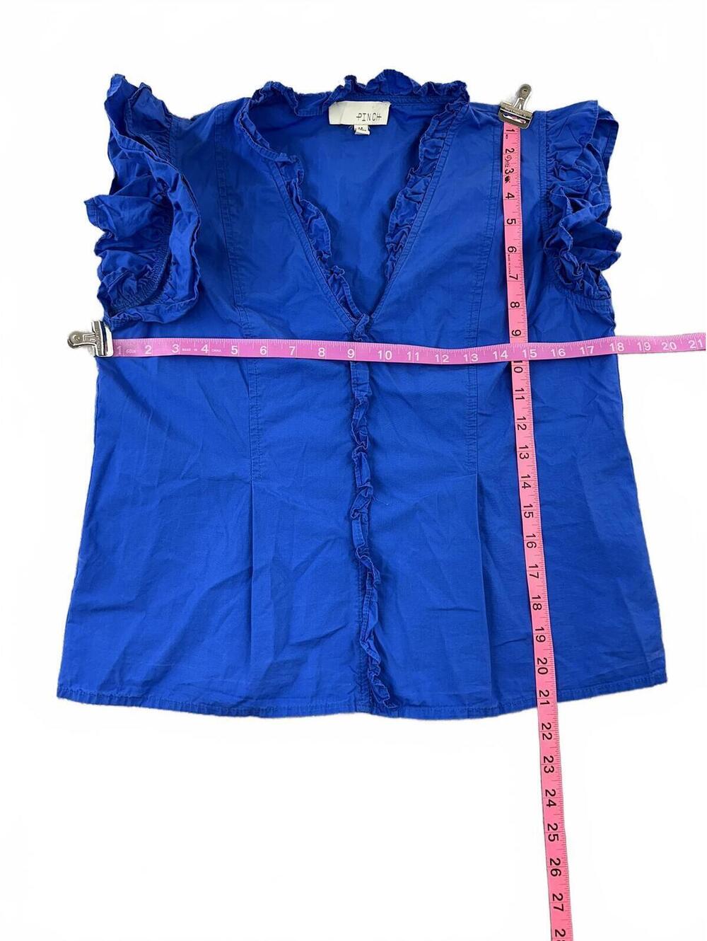 Pinch Blue‎ Ruffle Sleeve Blouse - Picture 7 of 8